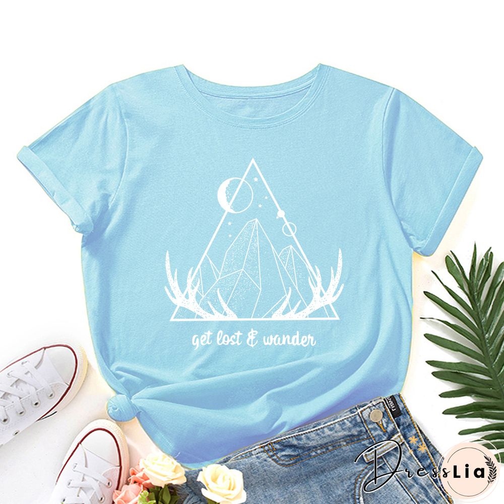 Graphic Tees For Women Cotton Short Sleeve Tee Woman T-Shirts Female Shirt Tops Summer