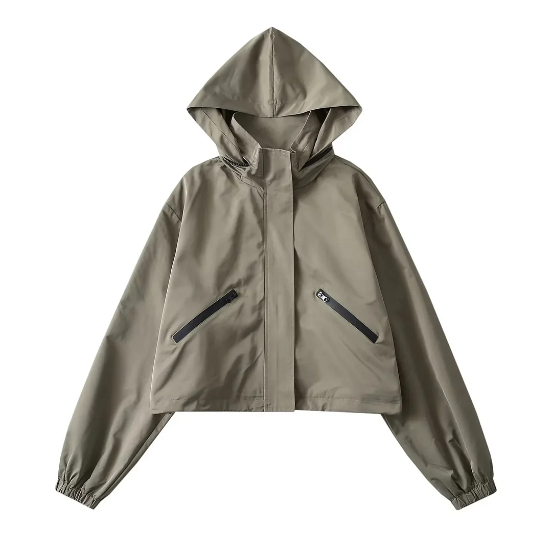 Nigikala Nigikala Hooded Storm Jacket Women's New Loose Casual Zipper Jacket In The Fall Of 2025 Z91379