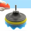 9 Pcs 5 Inch Buffer Drill Wheel Polisher Reusable Buffing Waxing Sponge Pads Kit