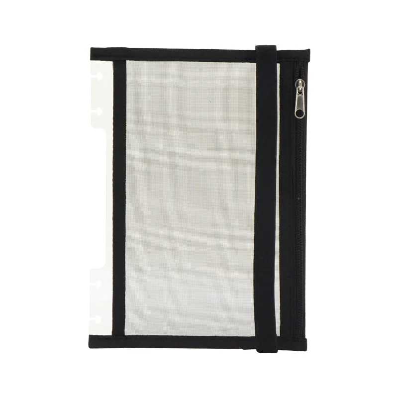 Fromthenon Custom Note-Taking System Discbound Notebook Storage Pouch H Planner Mushroom Hole Zipper Bag Office Stationery