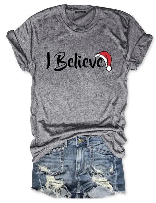 I Believe Santa Tee