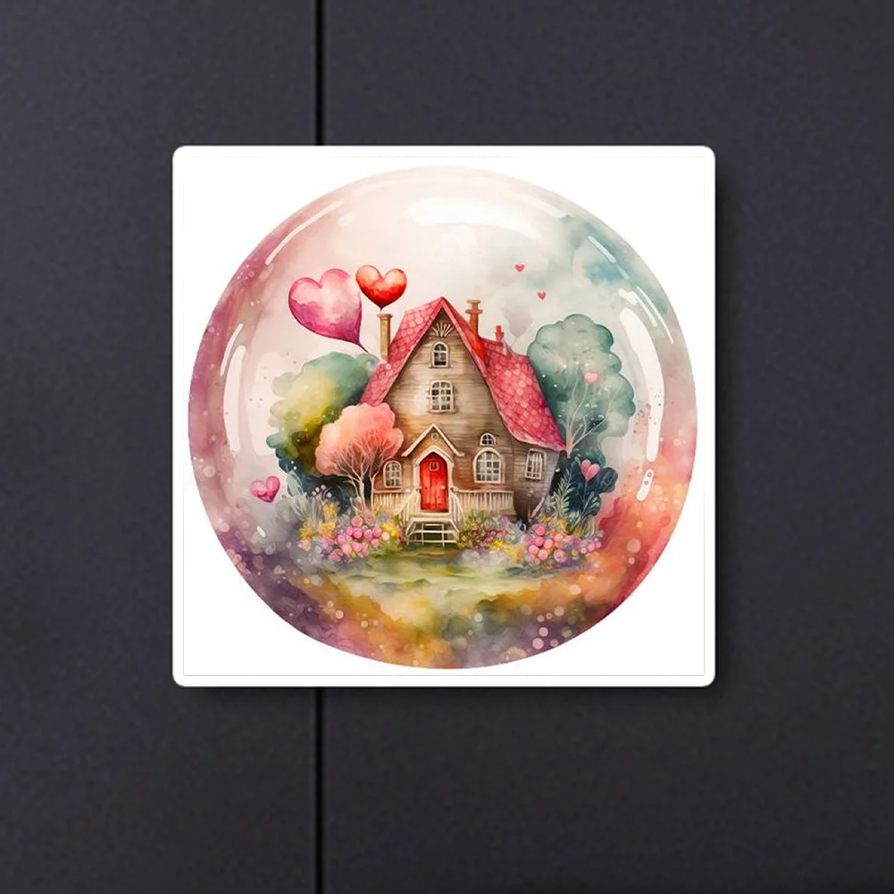Full Round Diamond Painting 30*30cm - Small House In The Forest