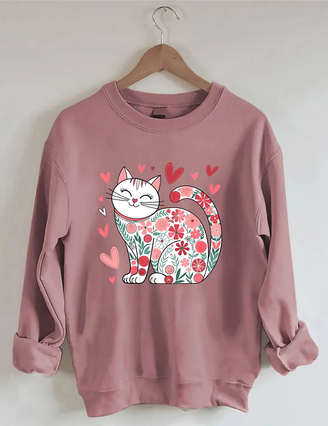 Cat Loves Valentines Day Sweatshirt