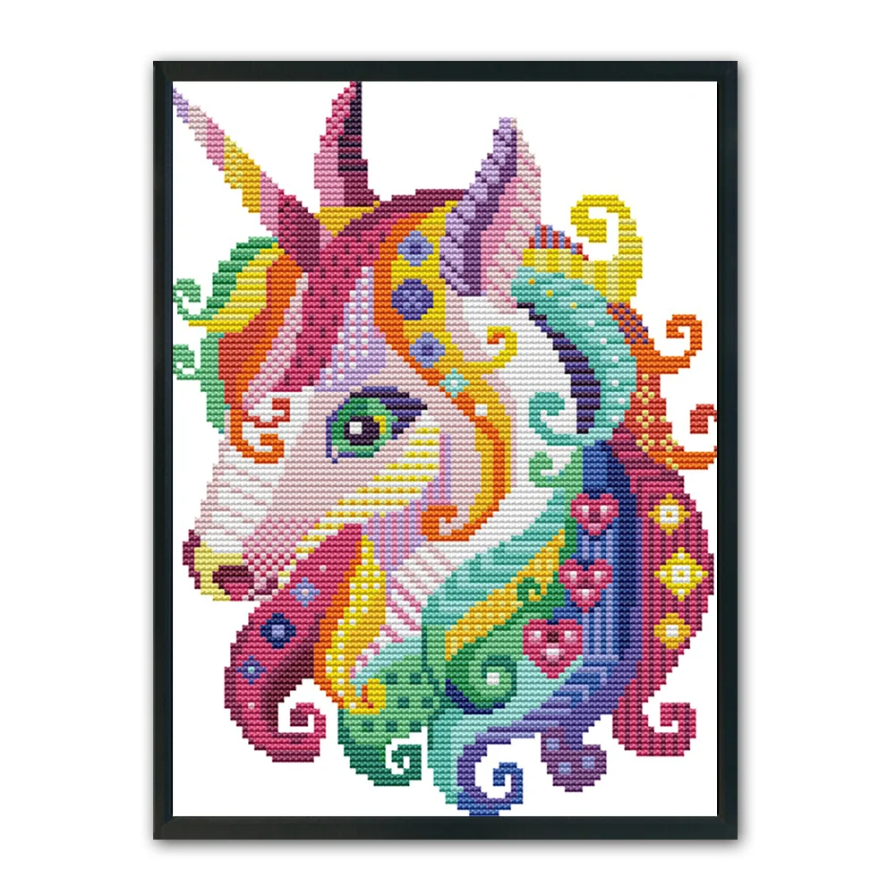 14ct Stamped Cross Stitch - Unicorn(30*22cm)