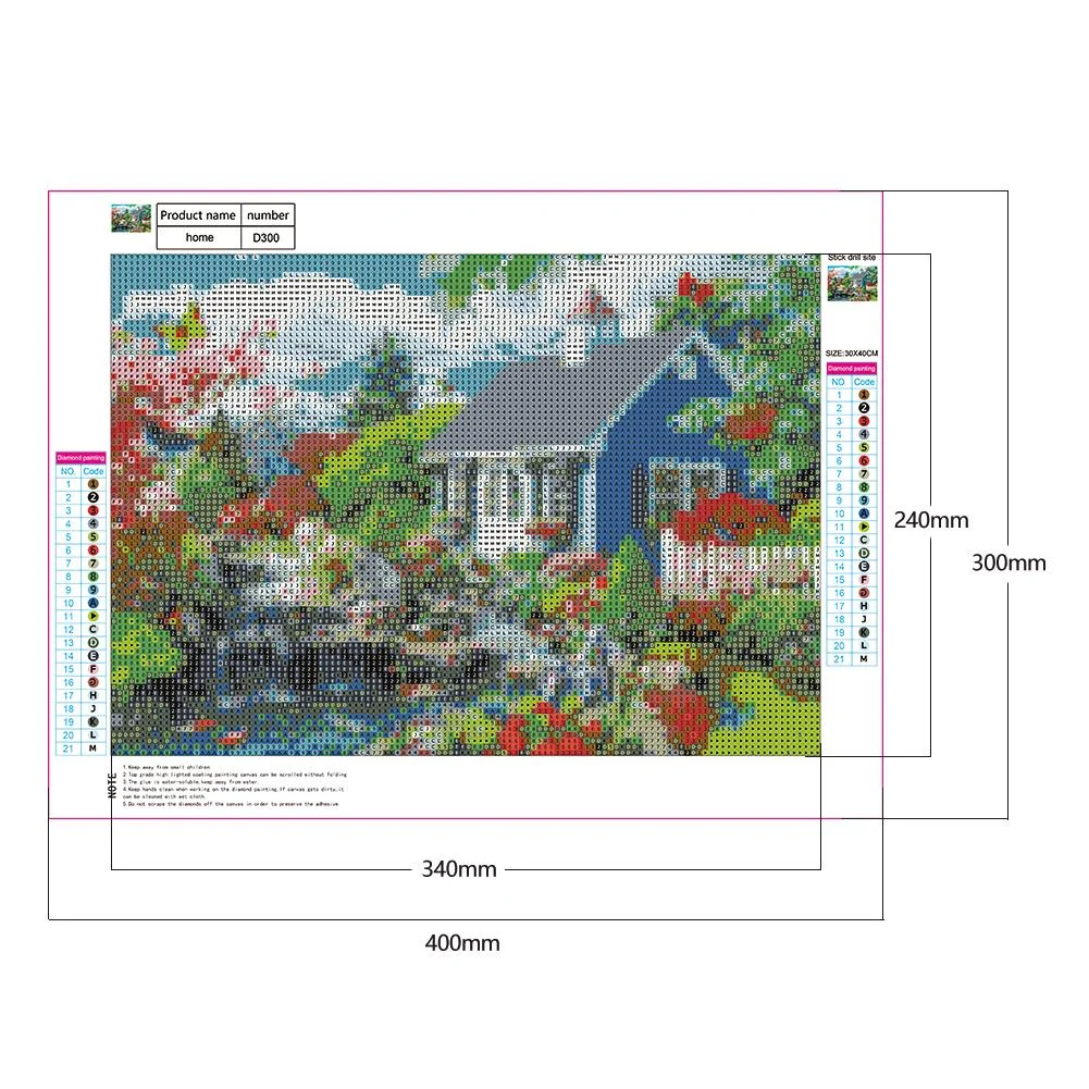 Diamond Painting - Full Round Drill - Quiet Yard