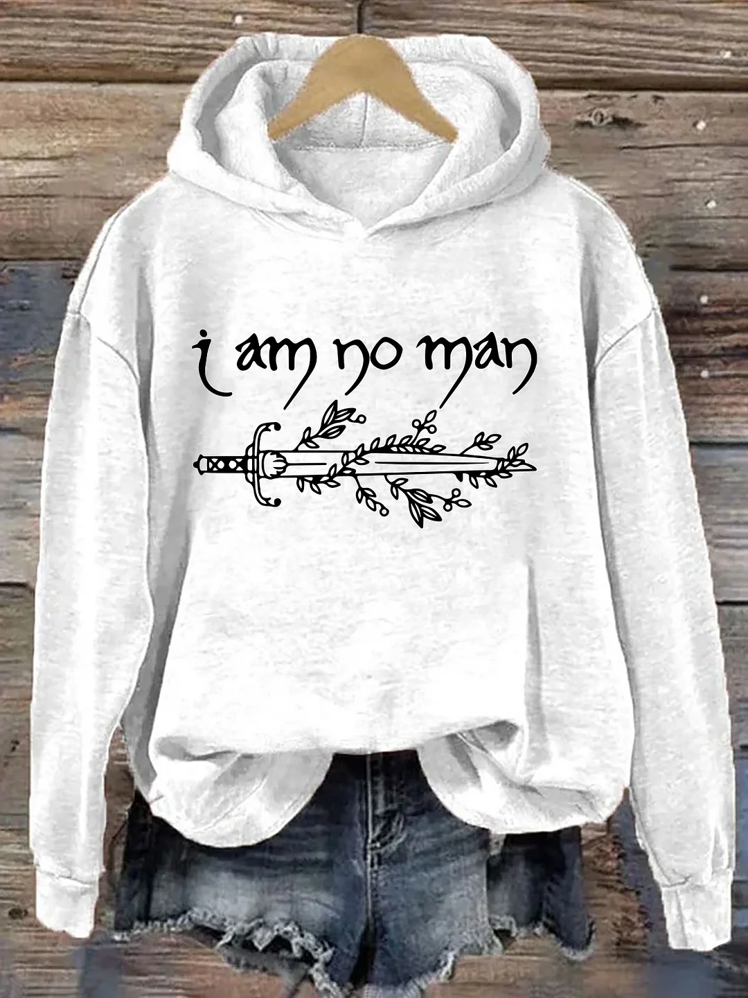 I Am No Man Hoodie