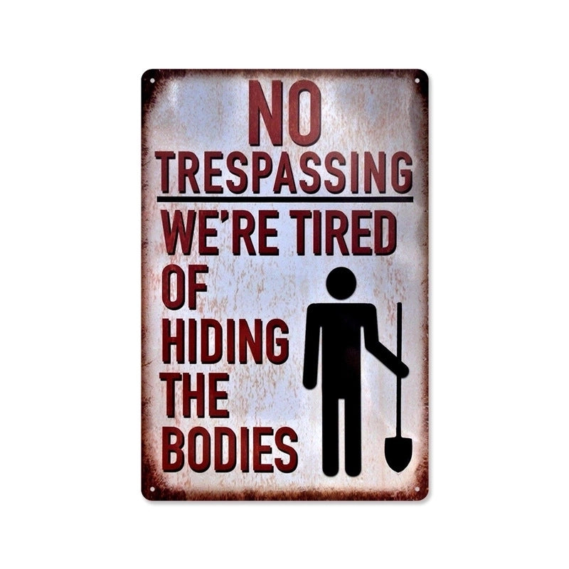 Casual Cartoon Letter Iron Pendant Wall Art