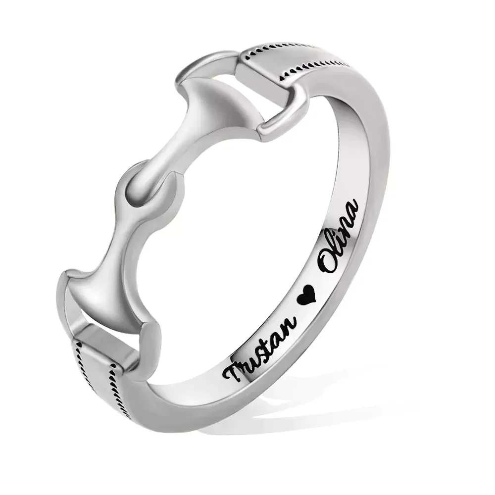 Personalized Snaffle Bit Horse Ring