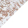 108" Metallic Blush / Rose Gold Foil Thin Mesh Polyester Table Runner - 25GSM