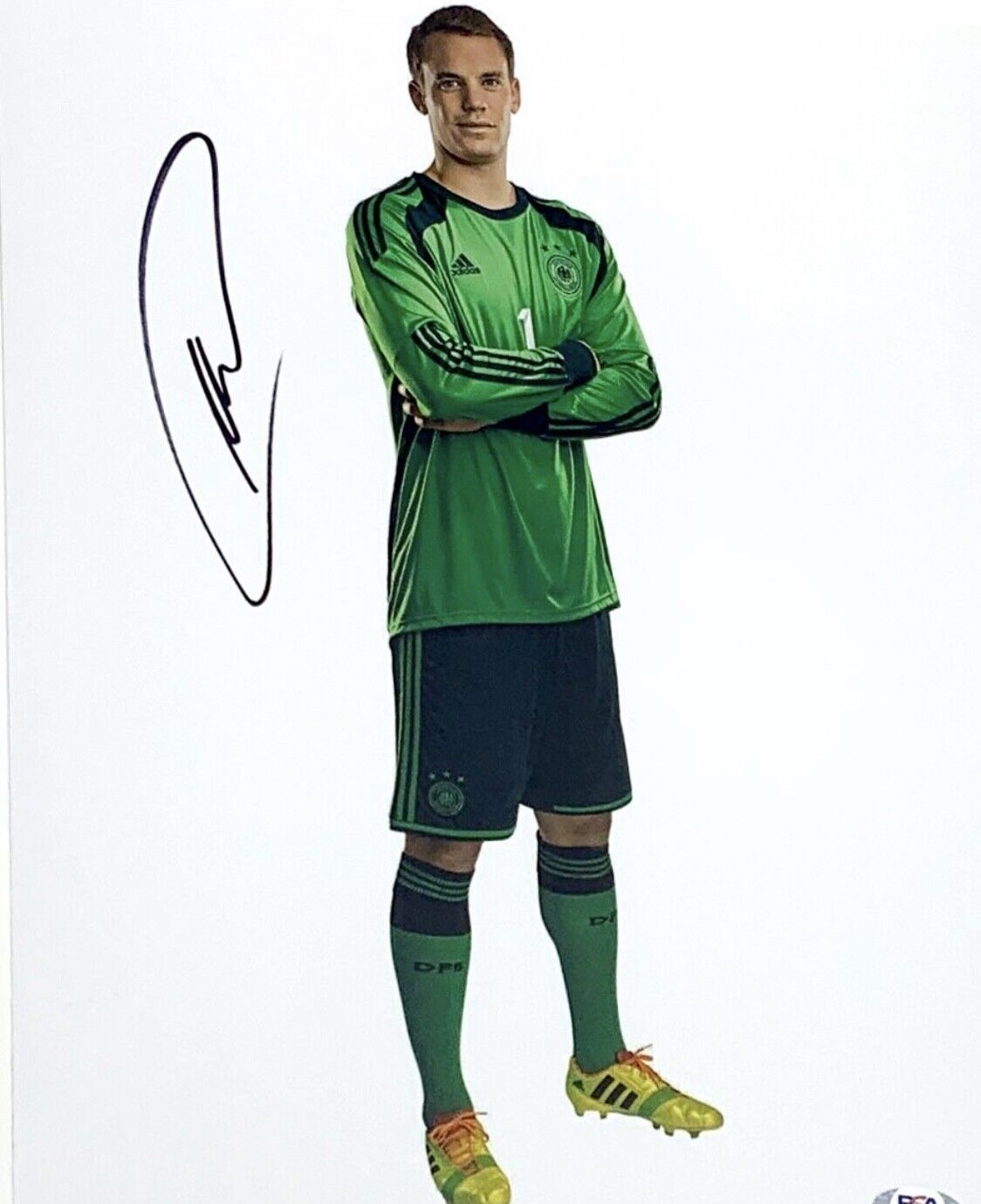 Manuel Neuer Signed 11x14 Photo Poster painting PSA AH69790 Soccer