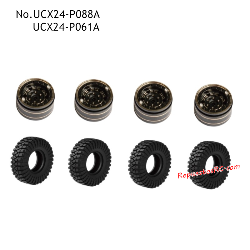 UDIRC UCX2405 Piezas de Mejora Banda de Rodaje del Neum&aacute;tico y Ruedas Met&aacute;licos UCX24-P088A UCX24-P061A