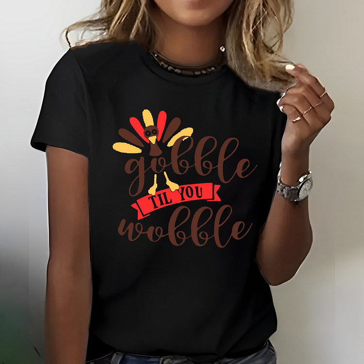 Gobble Gobble Funny Cute Thanksgiving T-shirt