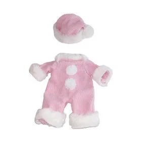 [Suitable for 12'' Mini doll]2 Psc Corduroy Jumpsuit Suit Baby Clothes for 12 Mini Reborns