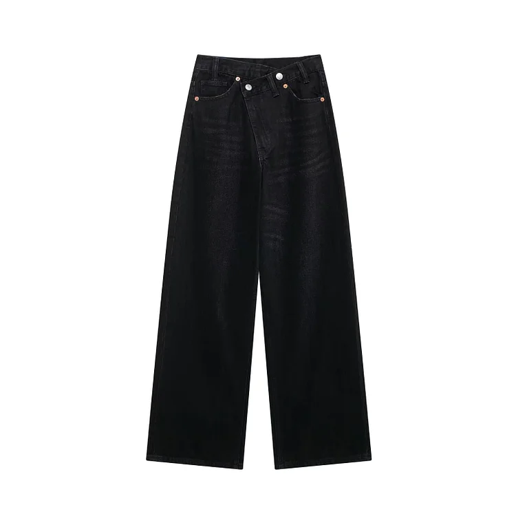 High-rise Wide-leg Jeans