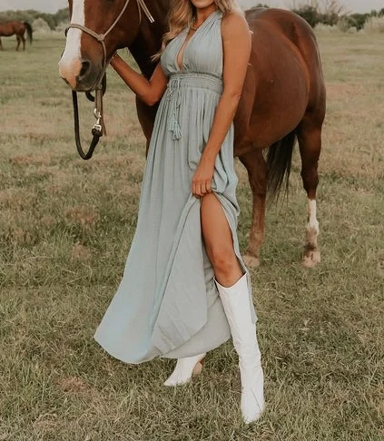 V-neck Sleeveless Tunic Dress