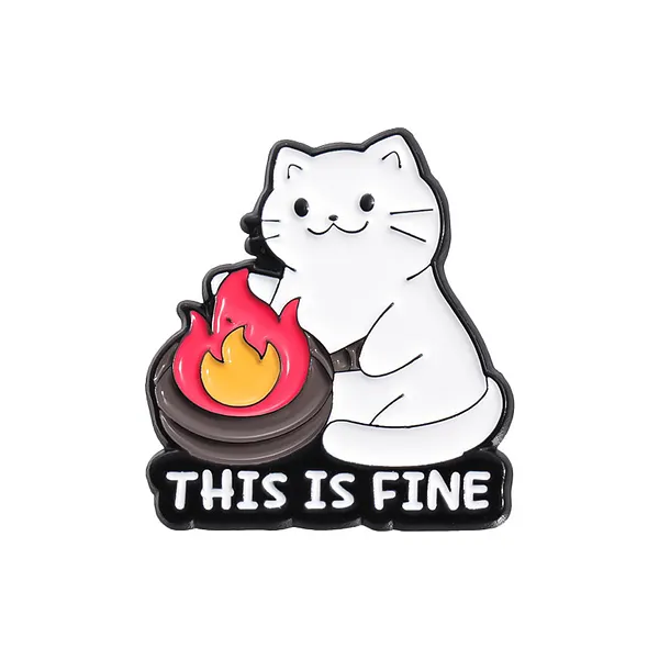 Foto del pin Gato Tranquilo de Fuego