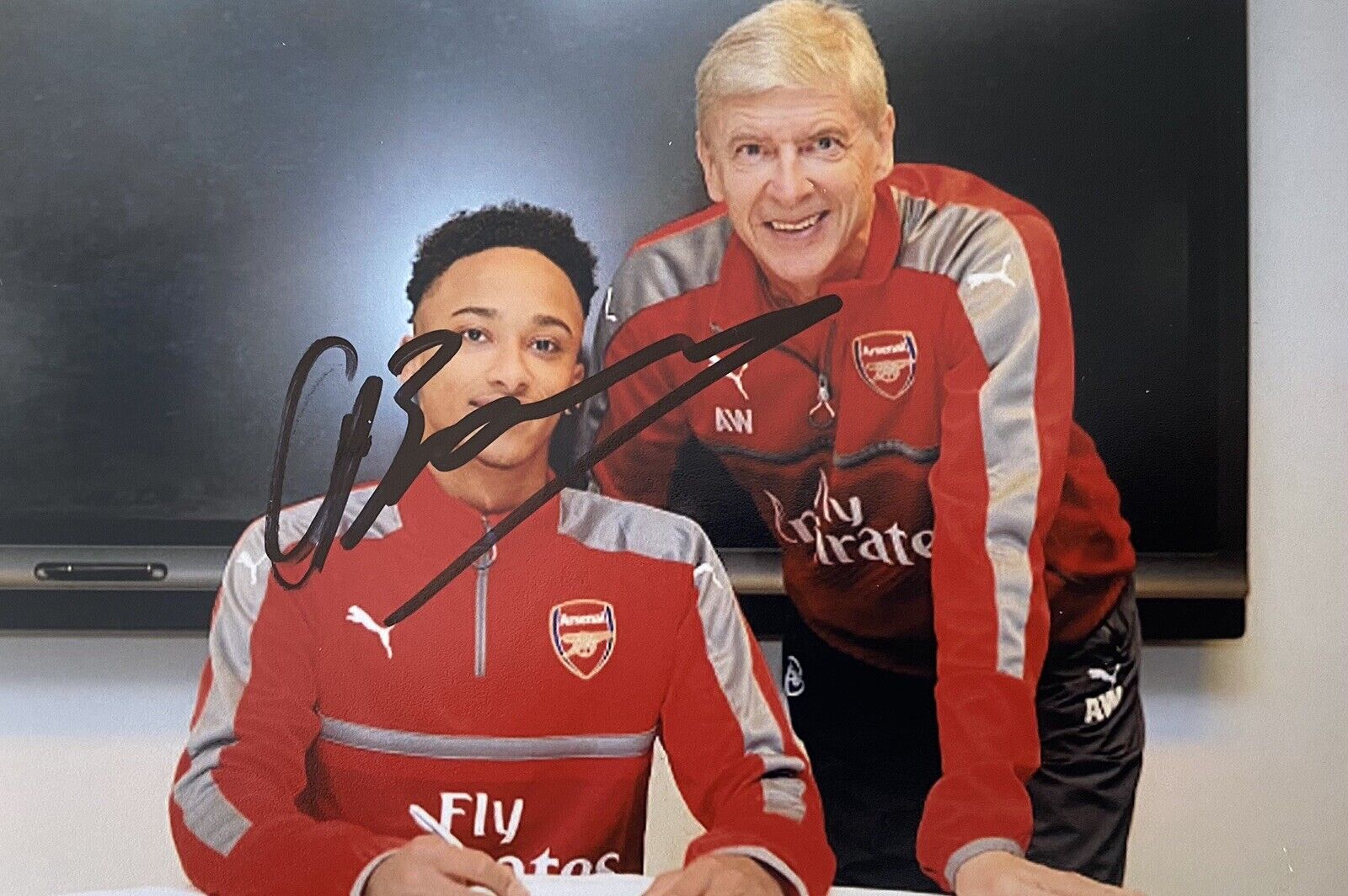 Cohen Bramall Genuine Hand Signed Arsenal 6X4 Photo Poster painting 2