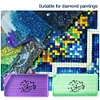 (US Only)6Pcs Diamond Art Tray Rhinestone Sorting Tray Diamond Painting Tray(GreenPurple)