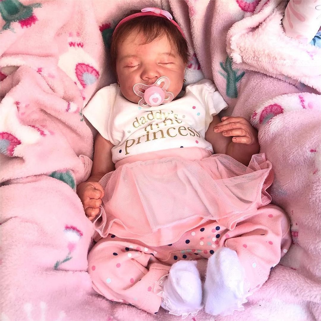 12'' Newborn Sleeping Baby Preemie Handmade Soft Reborn Baby Doll Girl Named Hailey