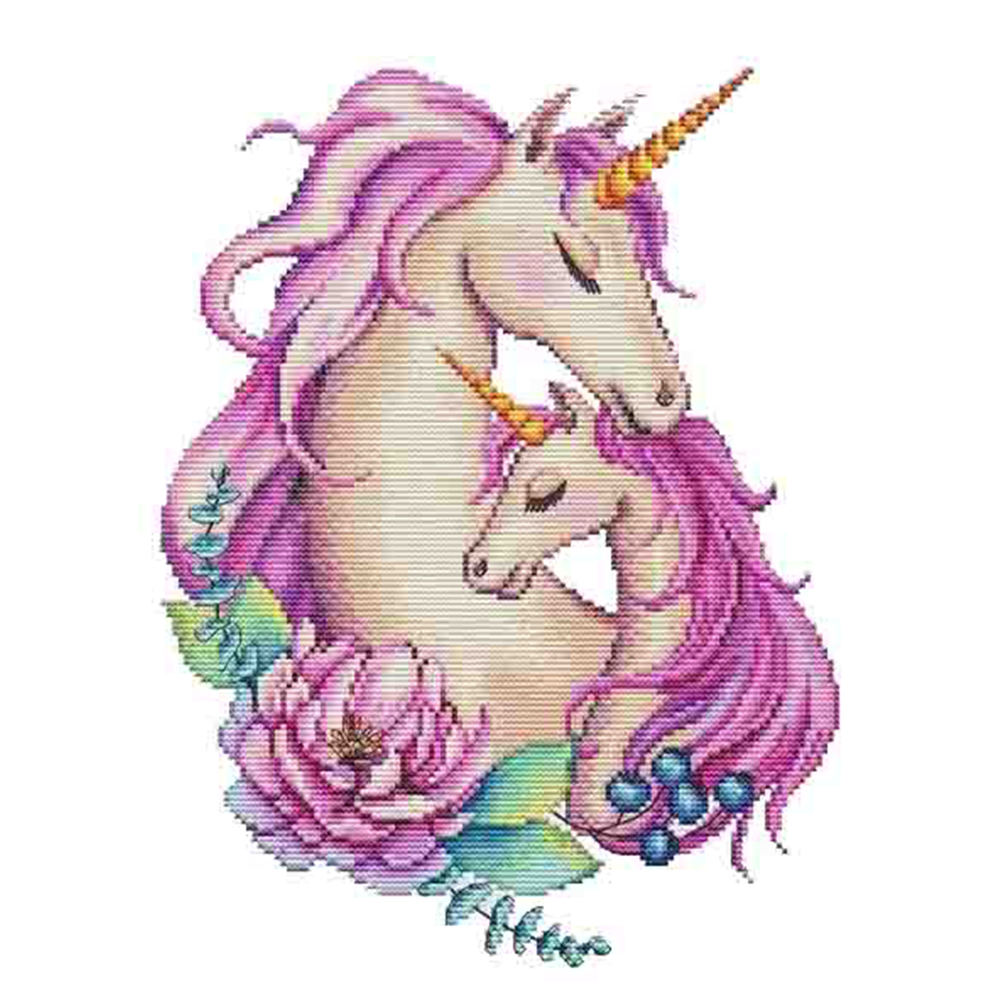 

Unicorn Pattern - 11CT Stamped Cross Stitch - 40*50CM, 501 Original