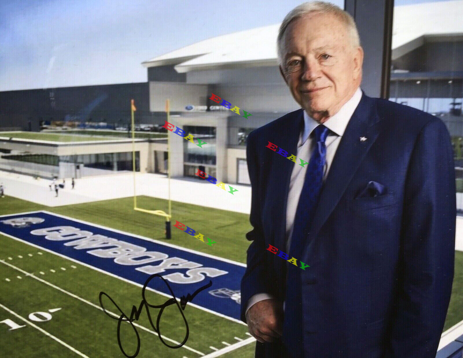 Jerry Jones Dallas Cowboys Owner Signed Autographed 8x10 Photo Poster painting Reprint