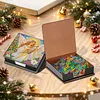 Christmas Angel DIY PU Diamond Painting Note Box with 160 Papers Memo Box