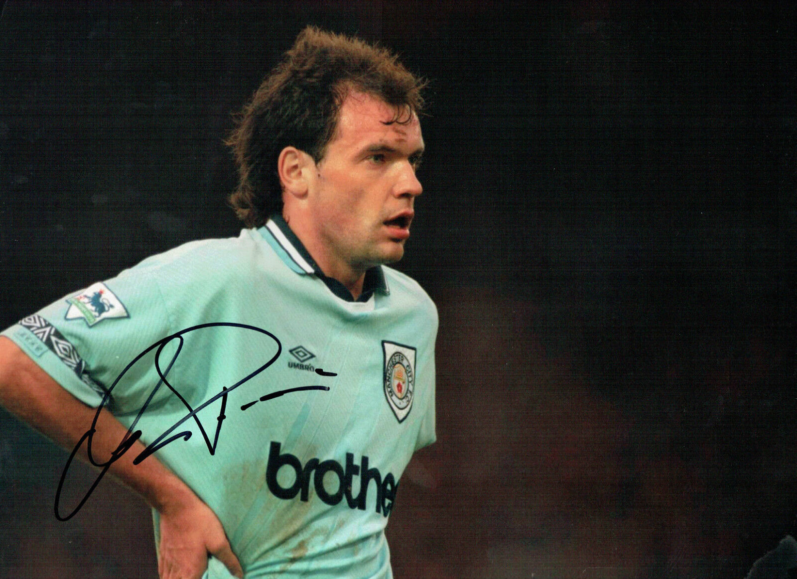 Uwe ROSLER Authentic Signed Autograph 16x12 Photo Poster painting AFTAL COA Manchester City