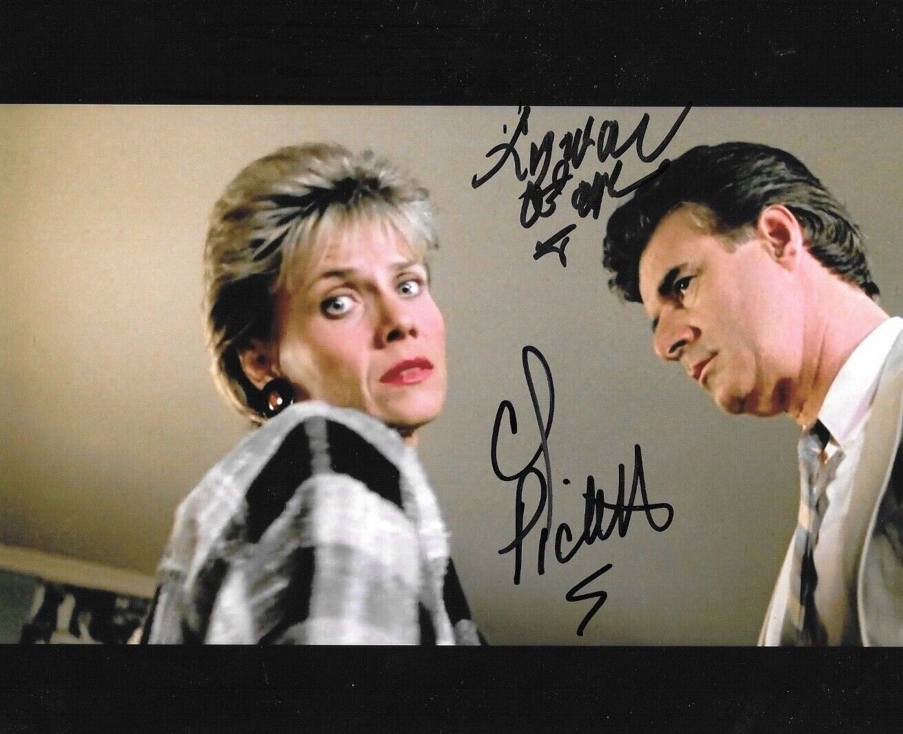 * LYMAN WARD & CINDY PICKETT * signed 8x10 Photo Poster painting * FERRIS BUELLER'S DAY OFF * 7