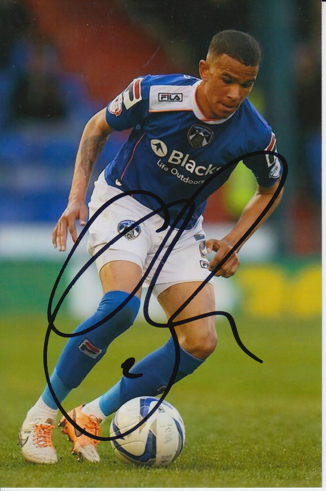 OLDHAM ATHLETIC HAND SIGNED CONNOR BROWN 6X4 Photo Poster painting 3.