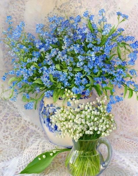 

Lily Of the Valley Flowers – Paint By Numbers - 40*50CM, 501 Original