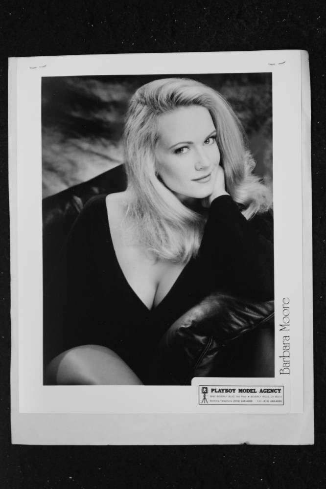 Barbara Moore - 8x10 Headshot Photo Poster painting w/ Resume - Playboy December 92