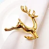 Leaping Elk Golden Silver Rose Golden Catering Napkin Ring
