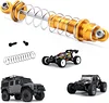 AMK Front and Rear Metal Shock for 1/10 RC Crawler TRX4 TRX6 SCX10 Truck Parts Aluminum Alloy RC Crawler car Upgrades Accessories（4pcs，Yellow ）