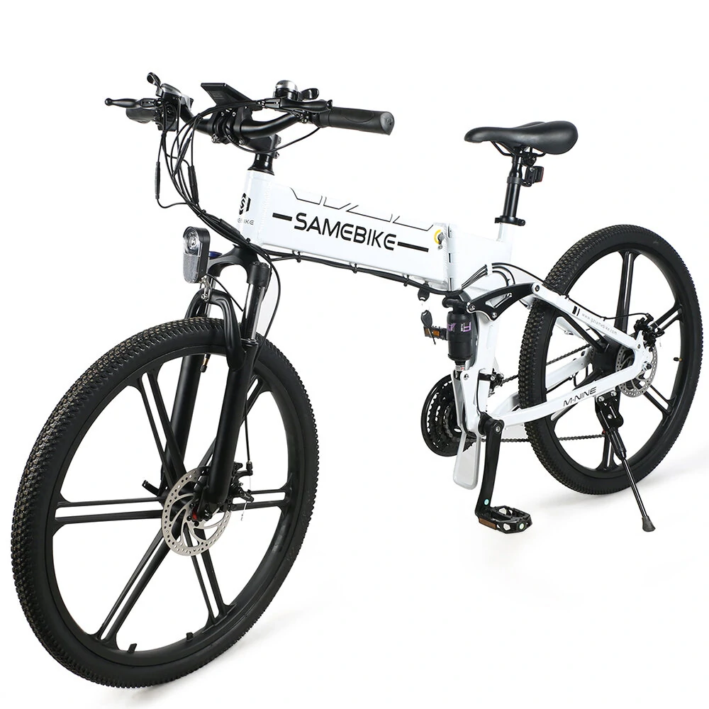 SAMEBIKE LO26-II-IT 10Ah 48V 500W 26 Inches Moped Electric Bike Smart Folding Bike 25-35km/h Max Speed 80km Mileage Max Load 100-150kg With EU Plug Dual Dics Brake