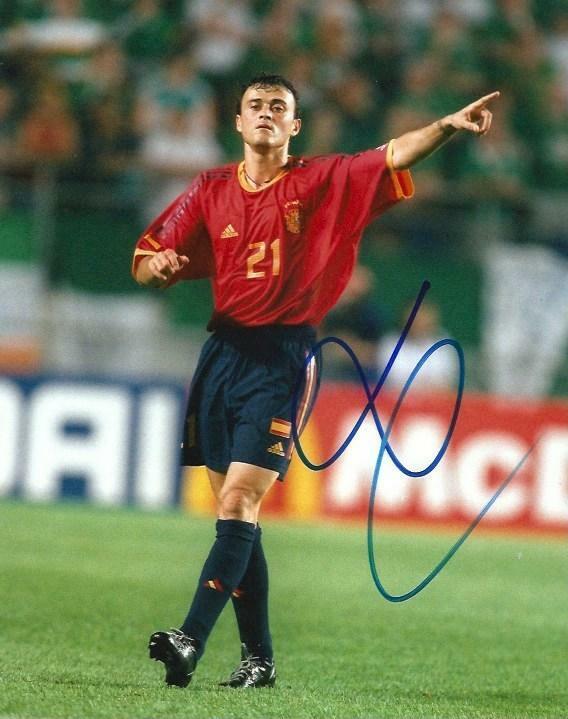 Luis Enrique TOP SOCCER autograph, In-Person signed Photo Poster painting