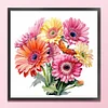 Gerbera - 11CT Stamped Cross Stitch - 40*40cm - Flower