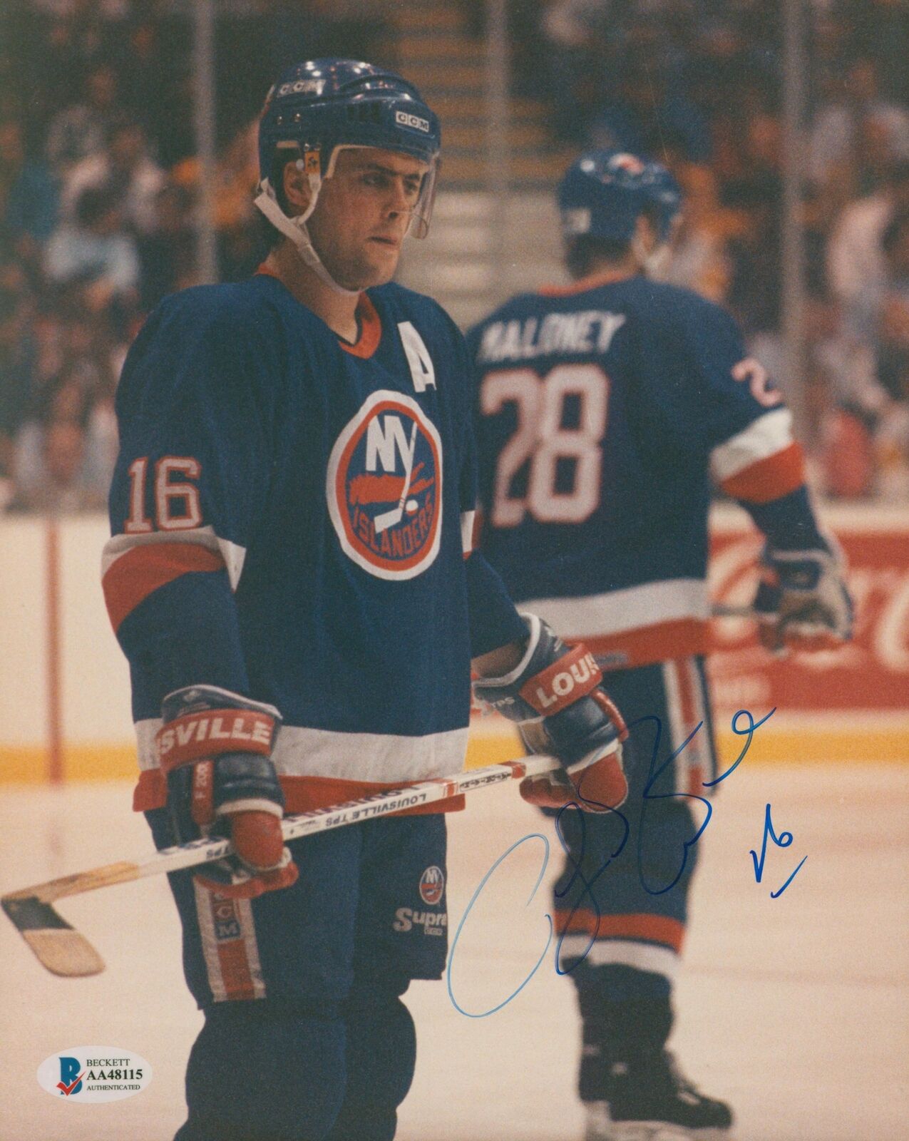 Islanders Pat LaFontaine Authentic Signed 8x10 Photo Poster painting Autographed BAS #AA48115