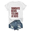 Sundays Beers Yelling At Refs Tee