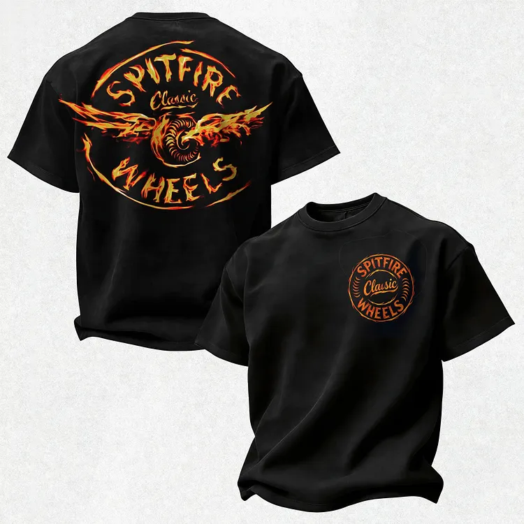 Spitfire Classic Wheels Printed Men's T-shirt