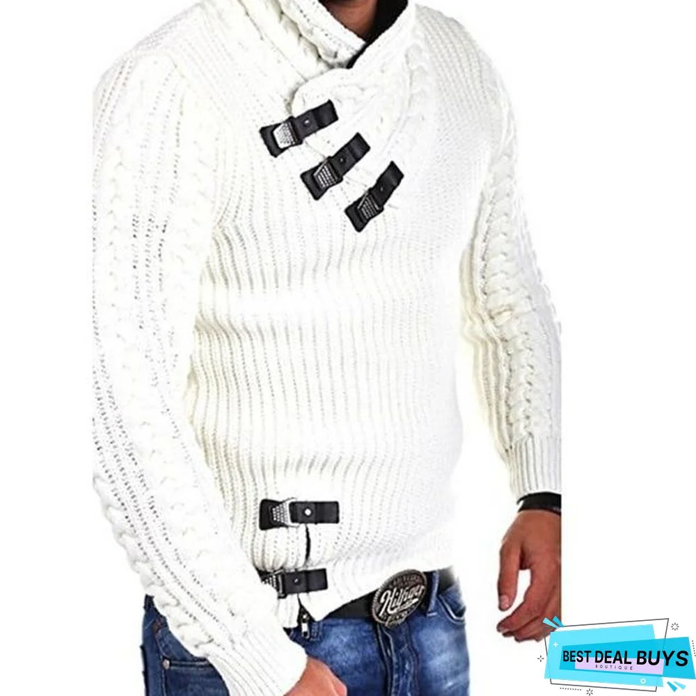 Turtleneck Sweater Men Long Sleeve Knitted Pullovers Soft Warm Basic Man Sweaters Streetwear