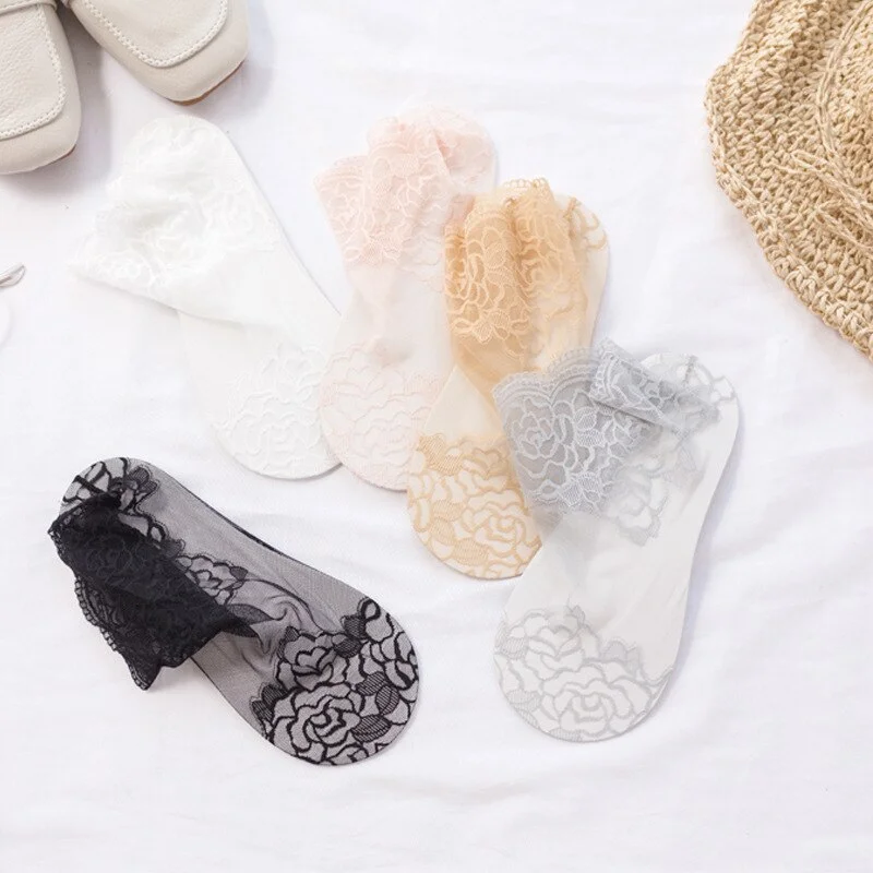 LADIES FASHION LACE SOCKS