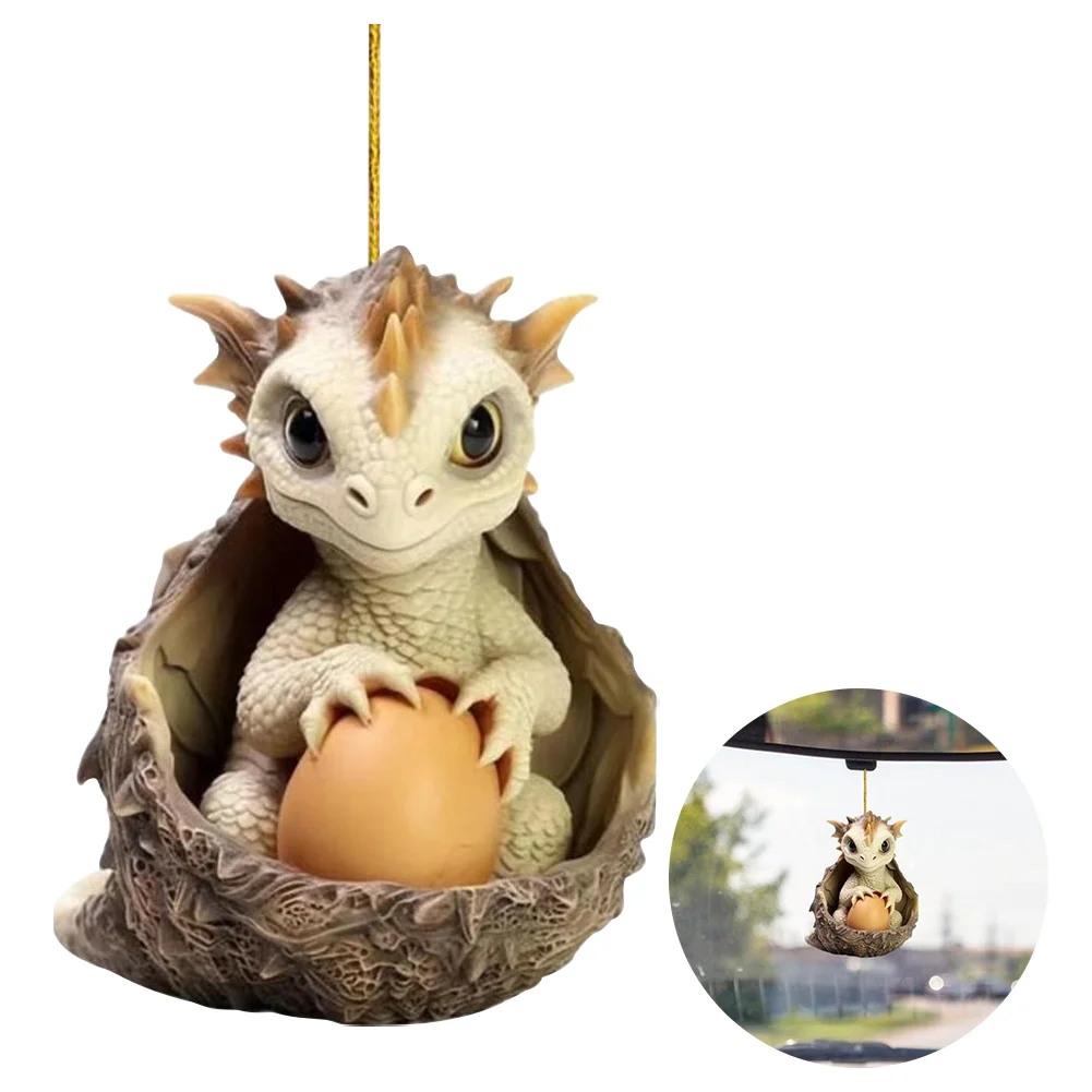 Christmas Dragon Egg Decoration Novelty Cute Acrylic Party Favors (D)