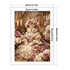 Victorian Bunny Full Stamped Cross Stitch 11CT 3-Strand 40x60cm