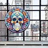 DIY Special Shaped Diamond Art Painting Acrylic Hanging Kit (Halloween Skull 2)