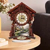 Diamond Painting Acrylic Retro Style Clock Ornament