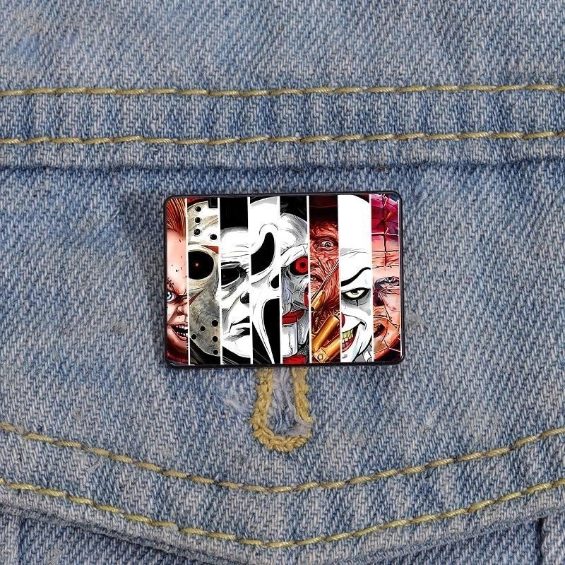 Funny Pin Letter Alloy Printing Unisex Brooches