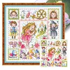 Sleeping Beauty-14CT Stamped Cross Stitch Egyptian Cotton 30*30cm/11.81*11.81in tapestrymarket