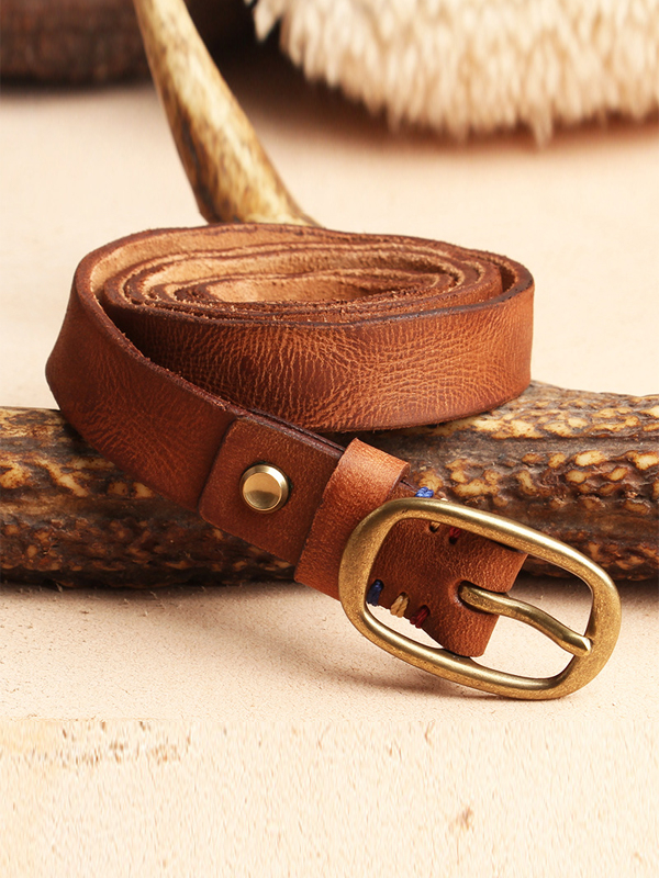 American Retro First-layer Pure Cowhide Belt hjn Shicloths