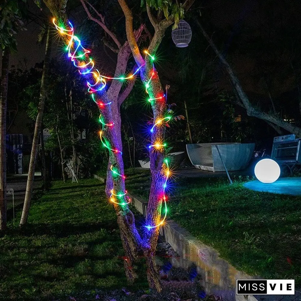 100LED Rope Lights Outdoor, Multi Colored Indoor String Lights with Remote, 8 Modes, Waterproof, 33ft 100LED 50LED USB Powered Fairy Lights for Bedroom, Garden, Patio, Kids Room, Deck, Christmas Decoration