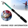 Sea Fishing Rod Set Telescopic Fishing Rod Pole with Reel Hook Soft Tube Float